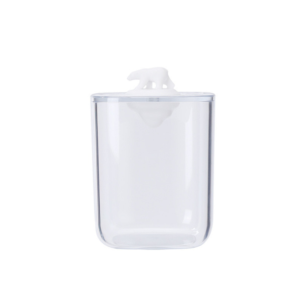 Bomuldsvatpind Dispenser Organizer ABS + AS Plast Bomuldsæske Cotto