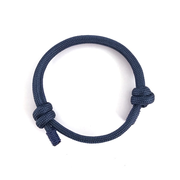 Handgjord tygarmband rep herr armband minimal svart