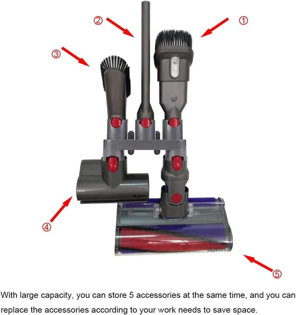 Seinätelineen lisävarustepidike, Dyson V10 V8 V7 -sovitinmuunnin Ki