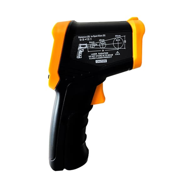 Infrarødt termometer - Orange Udenfor Sort，A60【-50-600 grader】