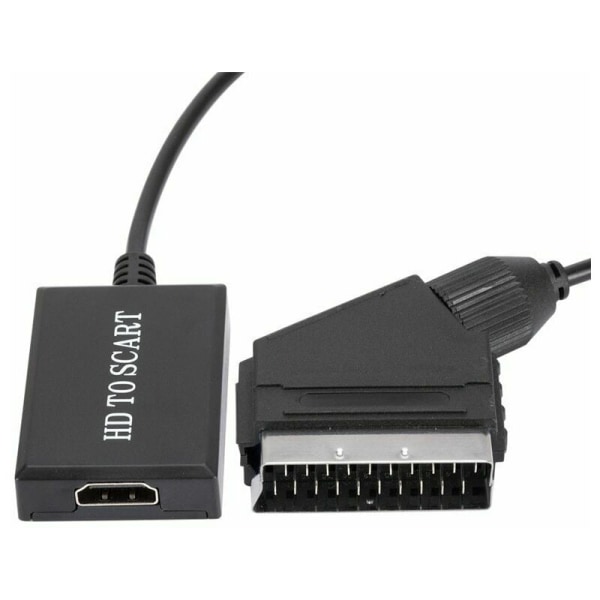 HDMI til SCART-konverter HD 1080p lyd- og videoadapter for HDMI til