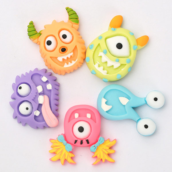 5 st resin brosch hårtillbehör material