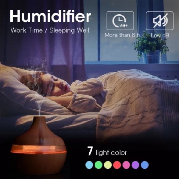 Humidifier Air Diffuser Aroma 300 ml Light brown