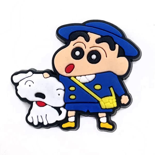10 stk. sæt søde Crayon Shin-chan serie Crocs sko blød gummi fl