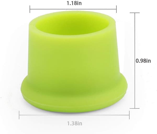 Sett med 5 silikonvinpropper, runde flaskepropper, øl/øl