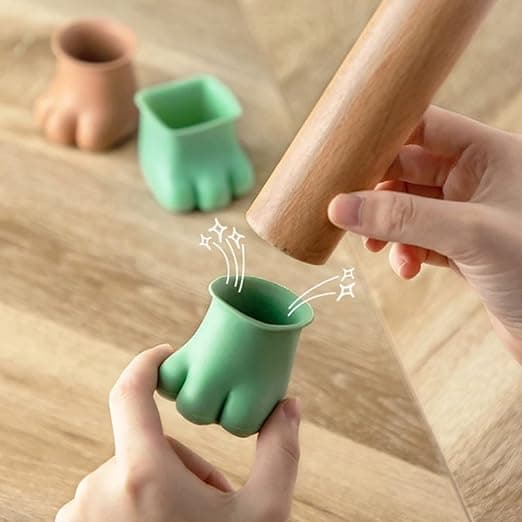 24PCS Silikonstolbenbeskyttere, Stolbenhetter Møbler Stol Fe