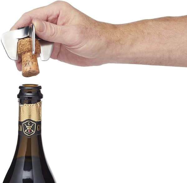 Champagne / Mousserende Vinåbner, Rustfrit Stål, 7 x 7 x 6 cm
