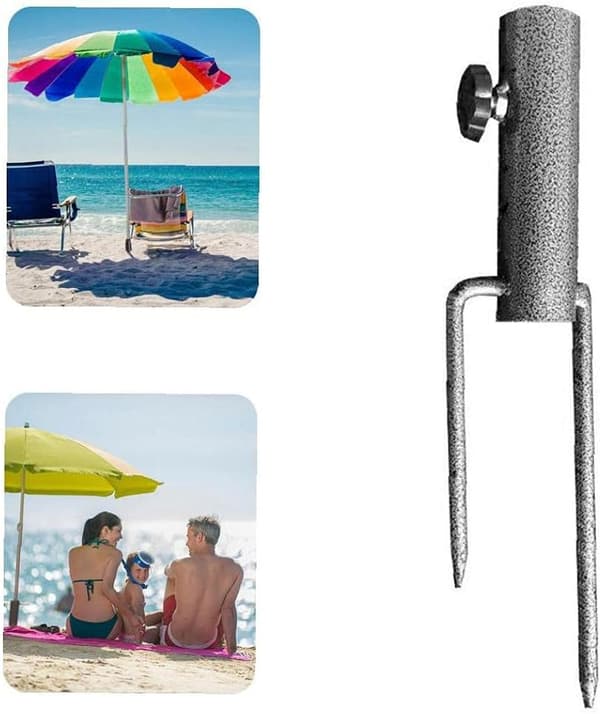 Parasollstativ Trädgårdshållare Sandy Beach Anchor Solskydd Basic Ac