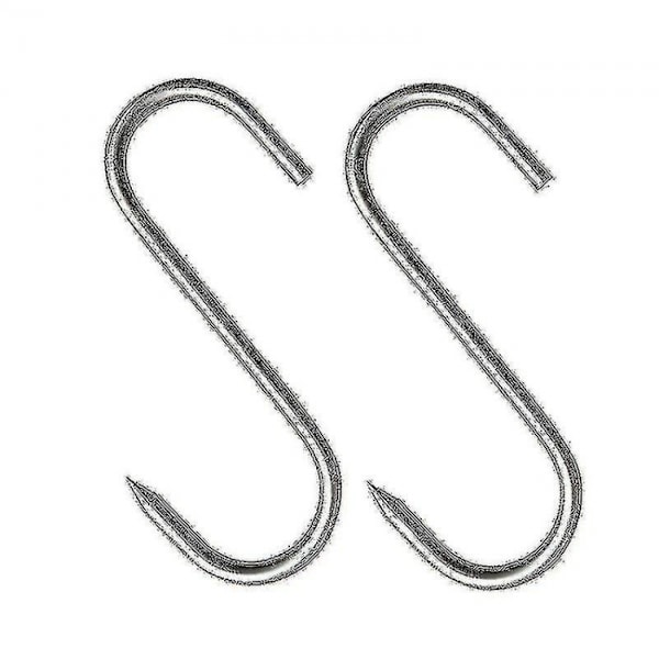 20 stk rustfrie stålkroker med spiss tupp for slakteri for sett