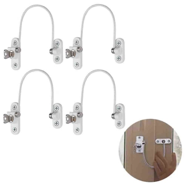 4 fönsterbegränsare Lås Baby Fönsterlås Fönsterlås Dörrlås