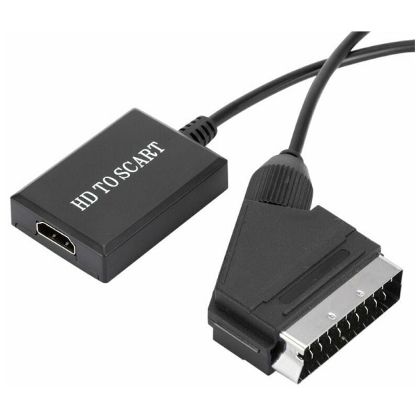 HDMI til SCART-konverter HD 1080p lyd- og videoadapter for HDMI til