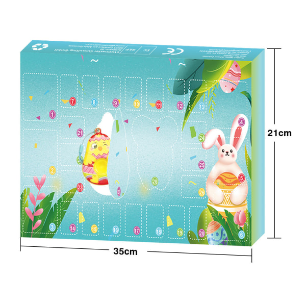Påsk Blind Box Dekompressionsleksak Barn Påskägg Färgglada