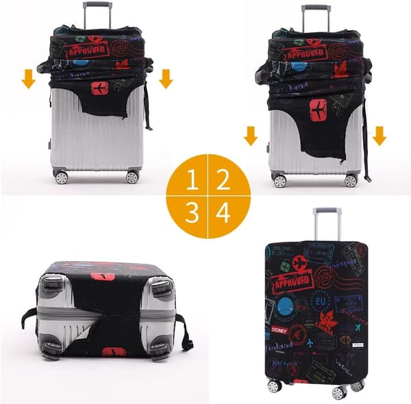 Bagagebeskyttelse Vaskbar Kuffertholder Anti-scratch Kuffertholder c