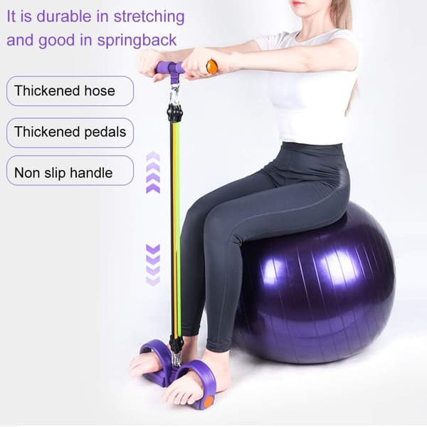 Justerbart motståndsband för elastiska dragband - Elastisk sladd för fotpedaler - motståndsband för stretchrör
