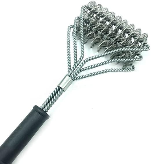 1 stk. grillrenser grilltilbehør grillbørste rustfrit stål S