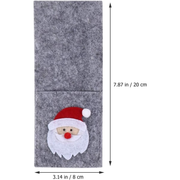 12 delar jultomten bestickhållare passar bestickhållare