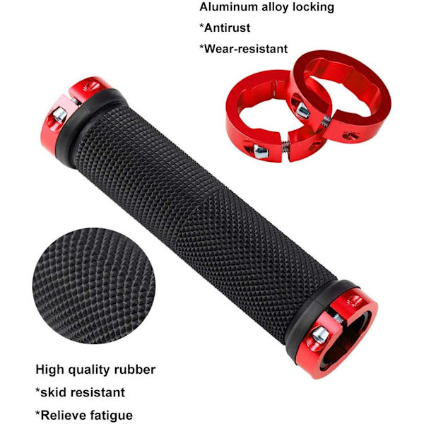 1 par premium cykelgreb, ergonomiske cykelgreb, skridsikre Ru