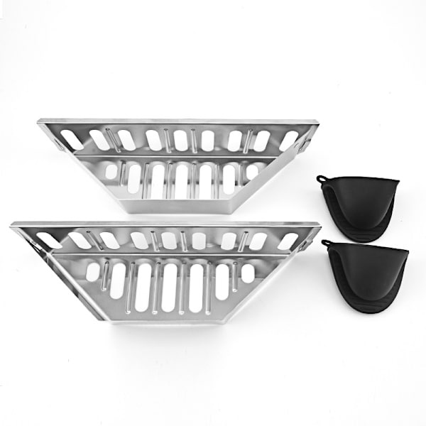 2Char-kurv Grillkulltennerholdere
