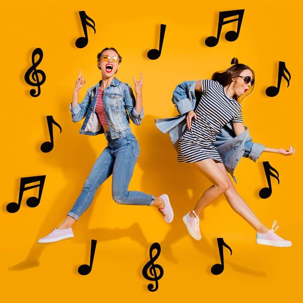 Musiknode Clip Art Musiknode Silhuet Musiknode Konfetter
