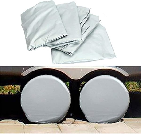 80*80cm Set om 4 däcköverdrag för släpvagn, husbil, bil, lastbil,