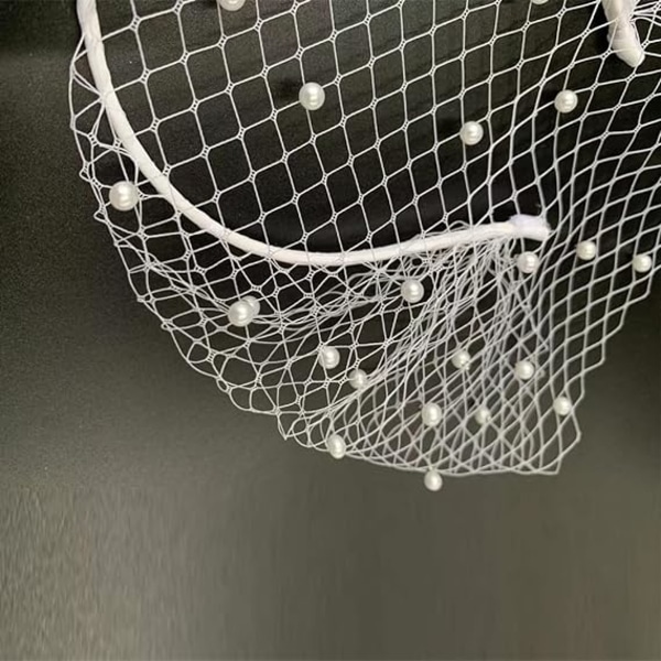 Fuglebur-slør for bruder, bryllupshodebånd, netting, utdrikningslag
