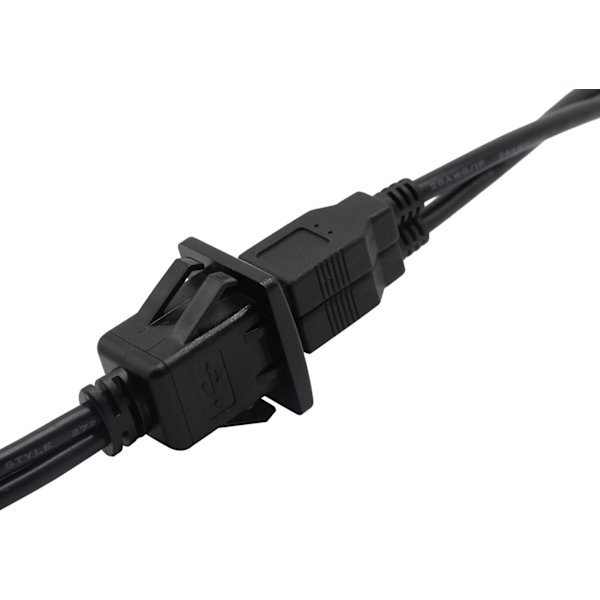 USB-panel, indbygget kabel, USB 2.0-forlængerpanel, indbygget