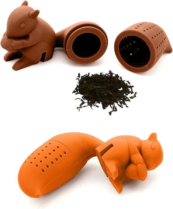 Teinfuser, spiselig silikoneteinfuser (sæt med 2 egern)