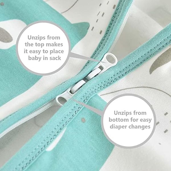 Baby Wearable Blanket Unisex 100% Bomull Hudvennlig Myk Pustende
