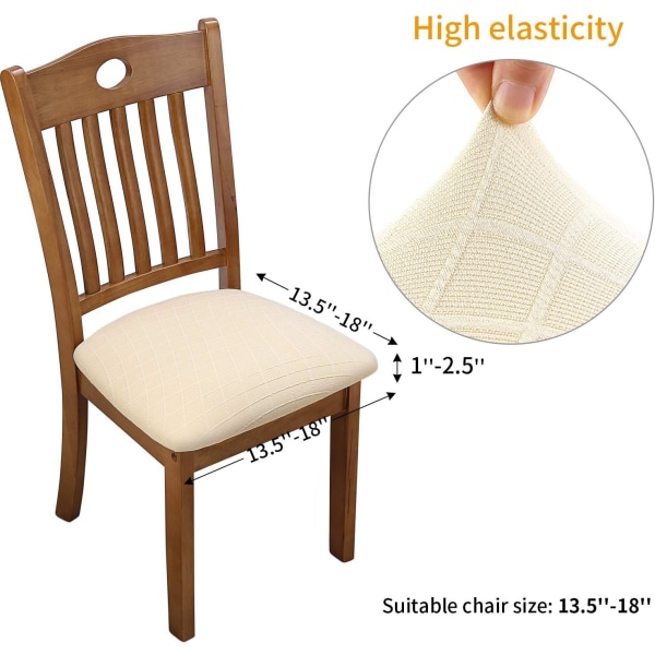 4 st universella avtagbara elastiska stretch-stolar