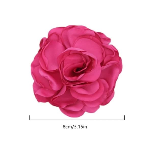 Tyg Stor Ros Blomma Brosch Blommig Brosch Sjögrön