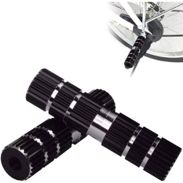 2 par halkfria cykelpinnar i aluminiumlegering, BMX-pinnar, cylindriska