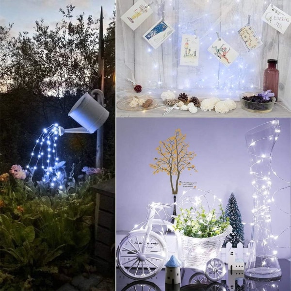 Varmvit Guirlande Lumineuse Exterieur Solaire, [2-pack]