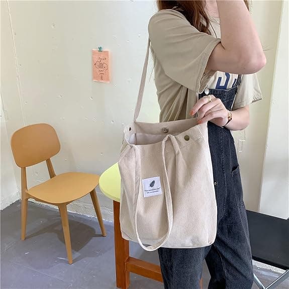 Canvas Tote Bag för kvinnor flicka manchester handväskor axelväska
