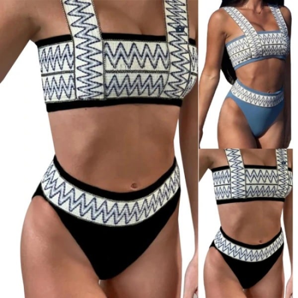 Sort XL badedragt bikini sæt til kvinder