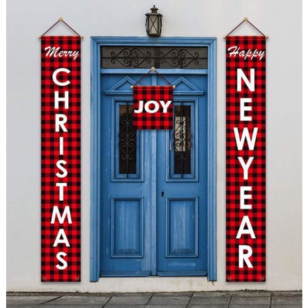 Merry Christmas banner for hjem Nyttår veranda skilt dekorasjoner for høytider