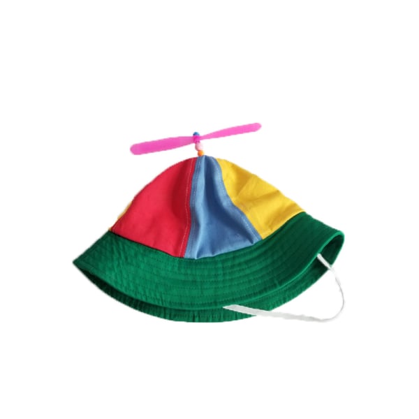 1-pak voksen propelhat kasket regnbue tophat lys ir