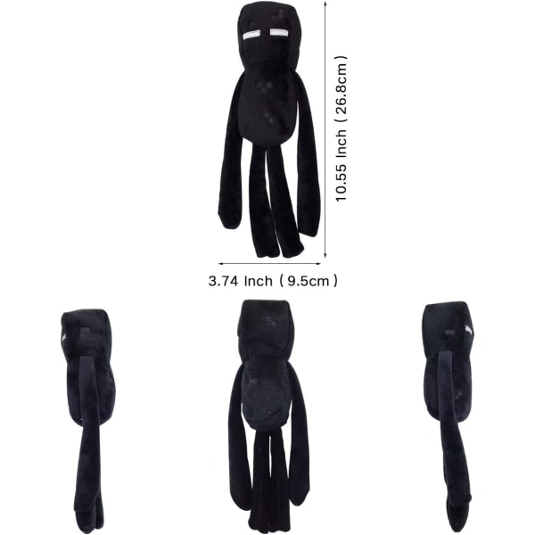 (2 kpl Creeper ja Enderman) Creeper ja Enderman pehmolelut, peli P