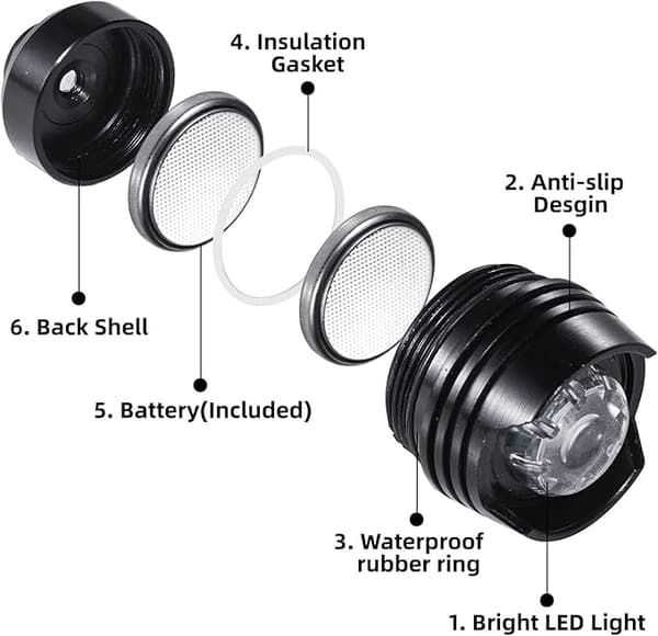 Krokodillehovedlys, 2 LED-krokodillelys, tretrinnsjustering