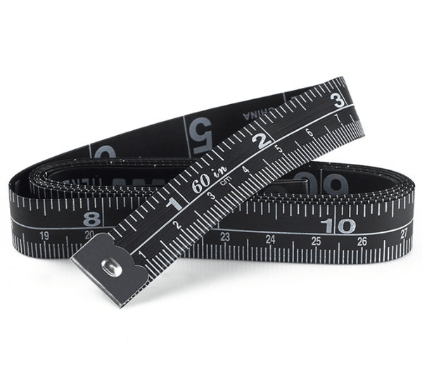 Dubbelsidig måttband för kroppsmätningar, flexibelt måttband