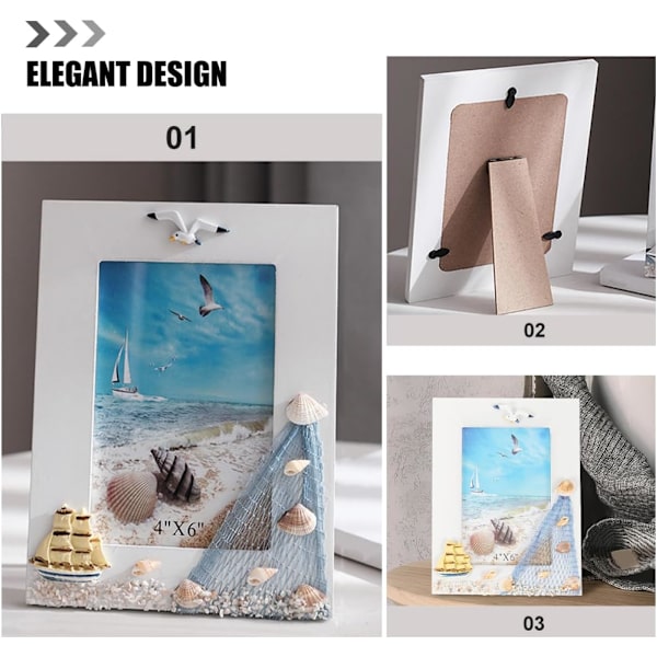 1 stk. Middelhavs Fotoramme Billederammer Hjem Indretning Display Sta