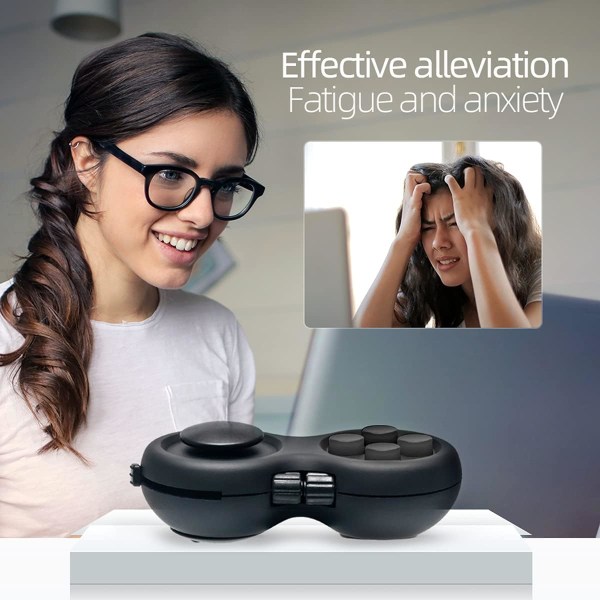 1 stk Fidget Pad for barn og voksne Controller Fidget Toy  Str