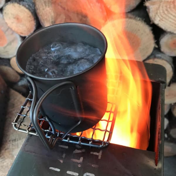 BBQ Grillnet Rustfrit Stål Netstativ Rist Vandregrill Hi Silv