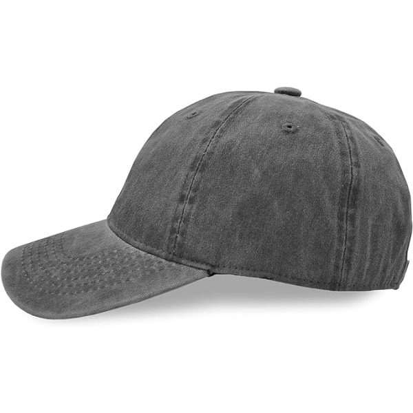 Baseball Cap, Vasket Bomuld Sport Justerbar Udendørs Peaked Cap，D