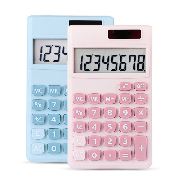 2 stk. Basic Standard Lommeregnere Mini Digital Desktop Lommeregnere