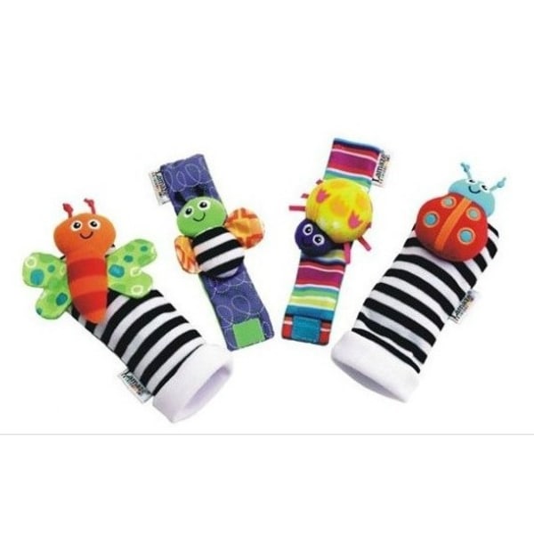 Baby Rattle Socks Toys 3-6 til 12 måneder Jenter Gutter Læring Leker