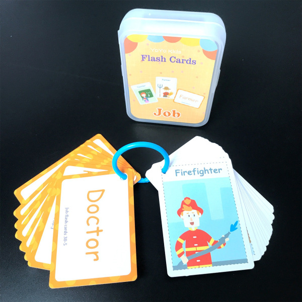 3 kpl Lapset Montessori Vauva Opi Englannin Sana Kortti Flashcards Cogn