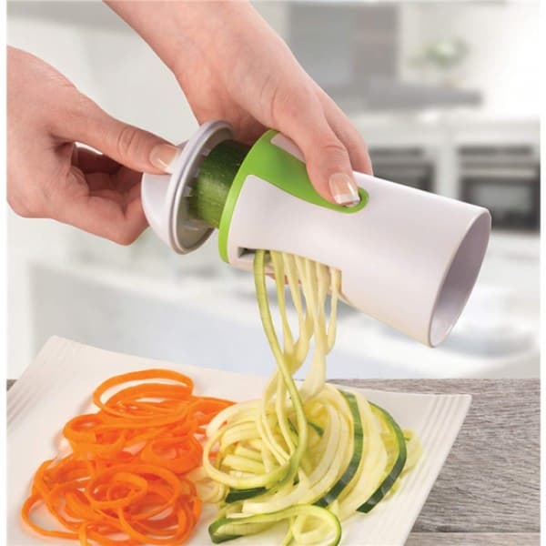 Kraftig spiralizer grønnsakskutter hvit+grønn 14*7cm