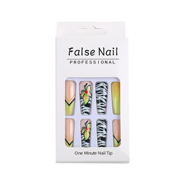 24 Ballet Negle, Gelélim, Bærbare Falske Negle, Manicure Patch