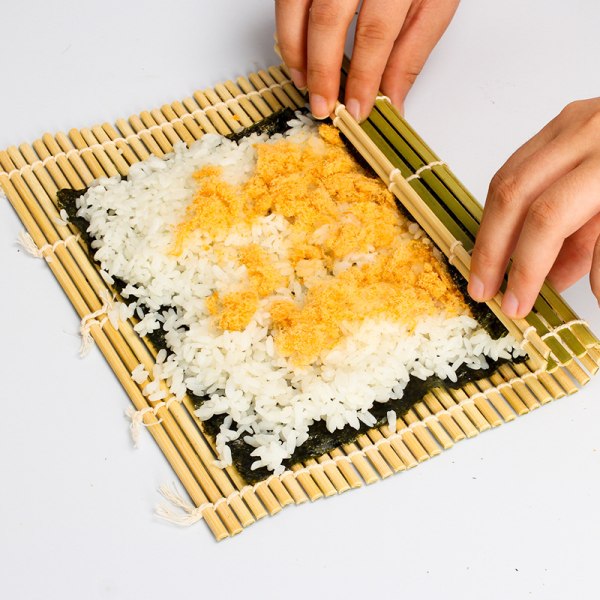 Sushi Gardin Grøn Læder Bambus Gardin Form