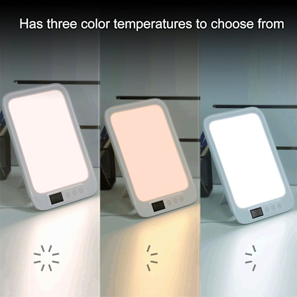 Lysterapilampe Fototerapilampe Justerbar Farvetemperatur Touch Control Sollampe Timing af Farvetemperatur